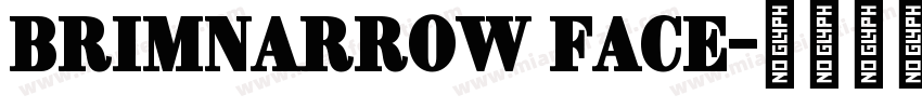 BrimNarrow Face字体转换